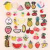 Embroidery Cute Fruit Combination Clothing Shoes and Hats Accessories Jewelry Stud Earrings Accessories Embroidery Cloth Sticker Chapter Boy