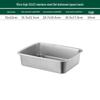 Прямоугольная буфетная кастрюля из утолщенной нержавеющей стали 304