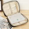 Jewelry Organizer Case Necklace Earring Pouch Storage Bag Zipper Pockets Book Travel Portable Large Capacity Jewelry Display