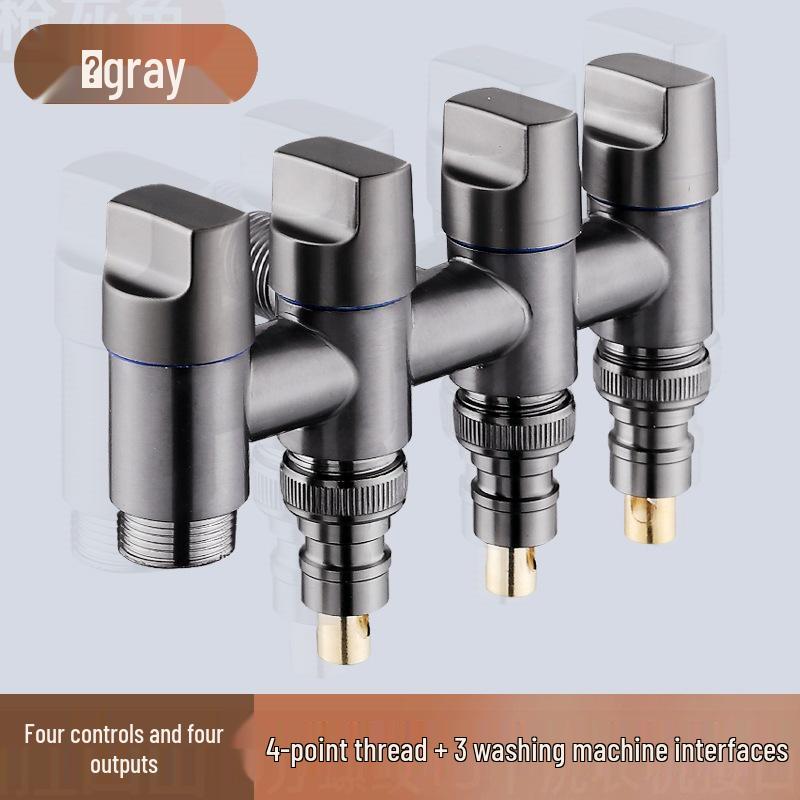 Multi-Way Water Valve Splitter for Washing Machines and Faucets
