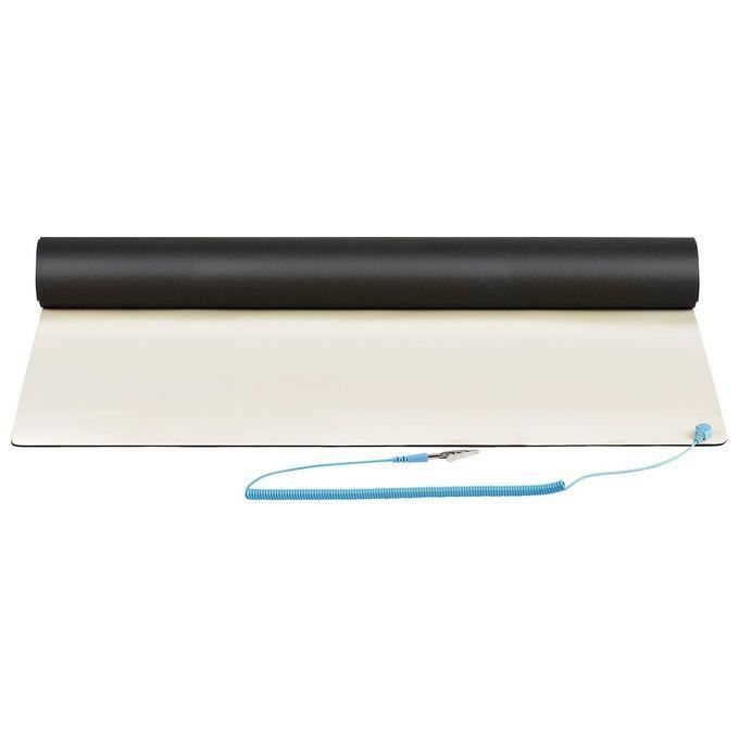 Tapis Antistatique ESD - StarTech.Com - 60x120 cm - Câble de mise à terre - Beige - Intérieur