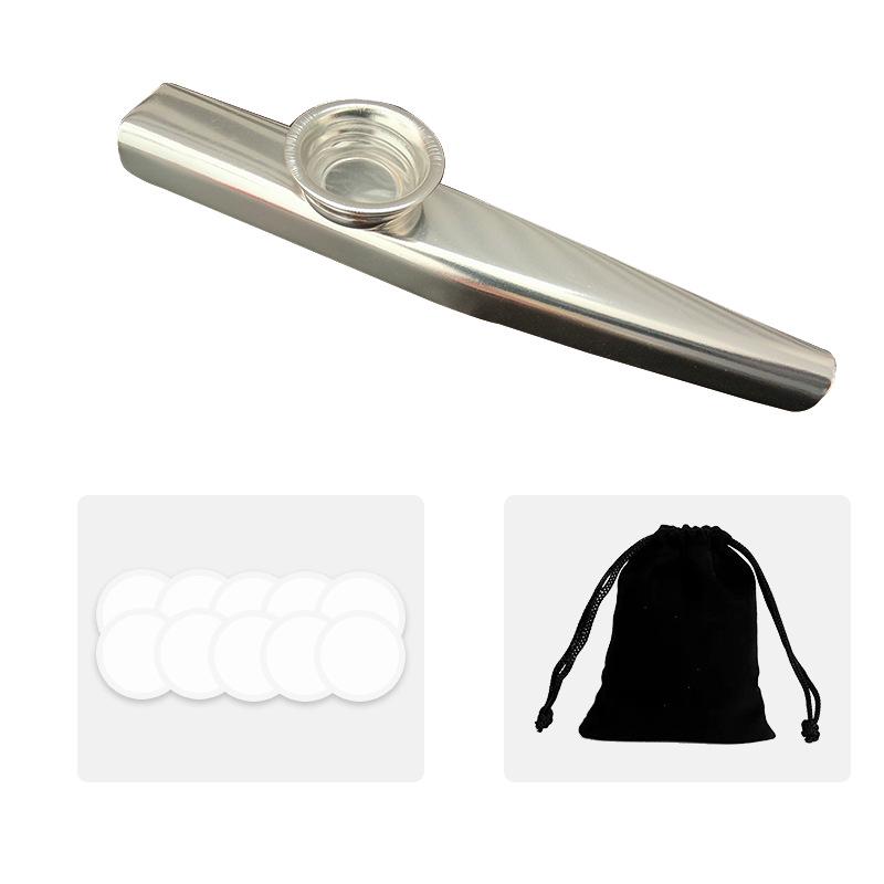 Металлическое казу Трансграничный музыкальный инструмент Подарок Труба Саксофон Диафрагма