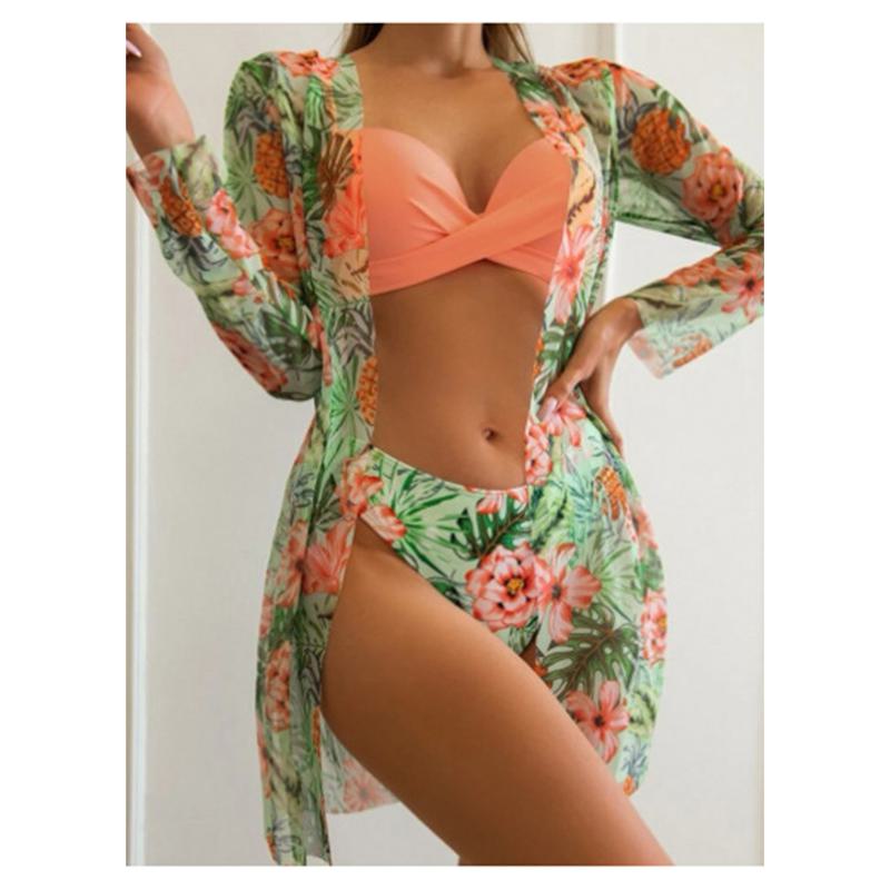 Женское бикини, сексуальный купальный костюм с высокой талией, пляжный купальник, женский летний купальник