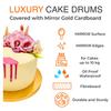 Cake board base gold 28 cm 1,2 cm set 10 pcs cake drum round luxe brand4cake