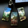 F-Francisco Art G-Goya Чехол для телефона Samsung Galaxy A73,A72,A71,A70,A53,A52,A51,Мягкий силиконовый черный чехол