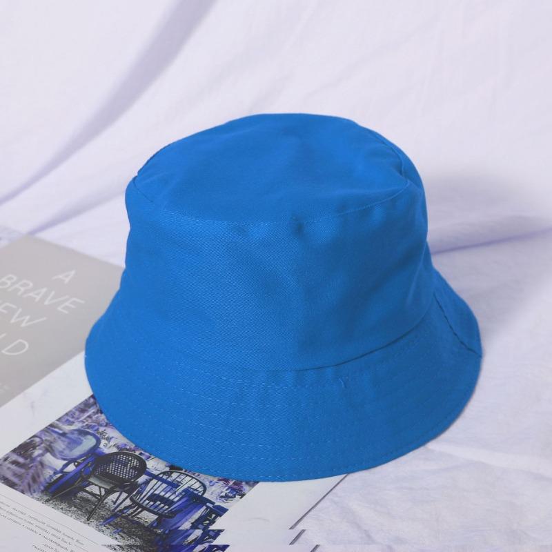 Bucket Hat Advertising Hat Summer Double-sided Basin Hat Embroidery Sunshade Sun Protection Hat Travel Hat Men
