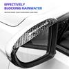 JNWYL1 2Pcs Car Rearview Mirror Rain Eyebrow Carbon Fiber Pattern Sun Visor Shade Shield For Mercedes Benz AMG GLE GLS CLS GLC CLA GLA