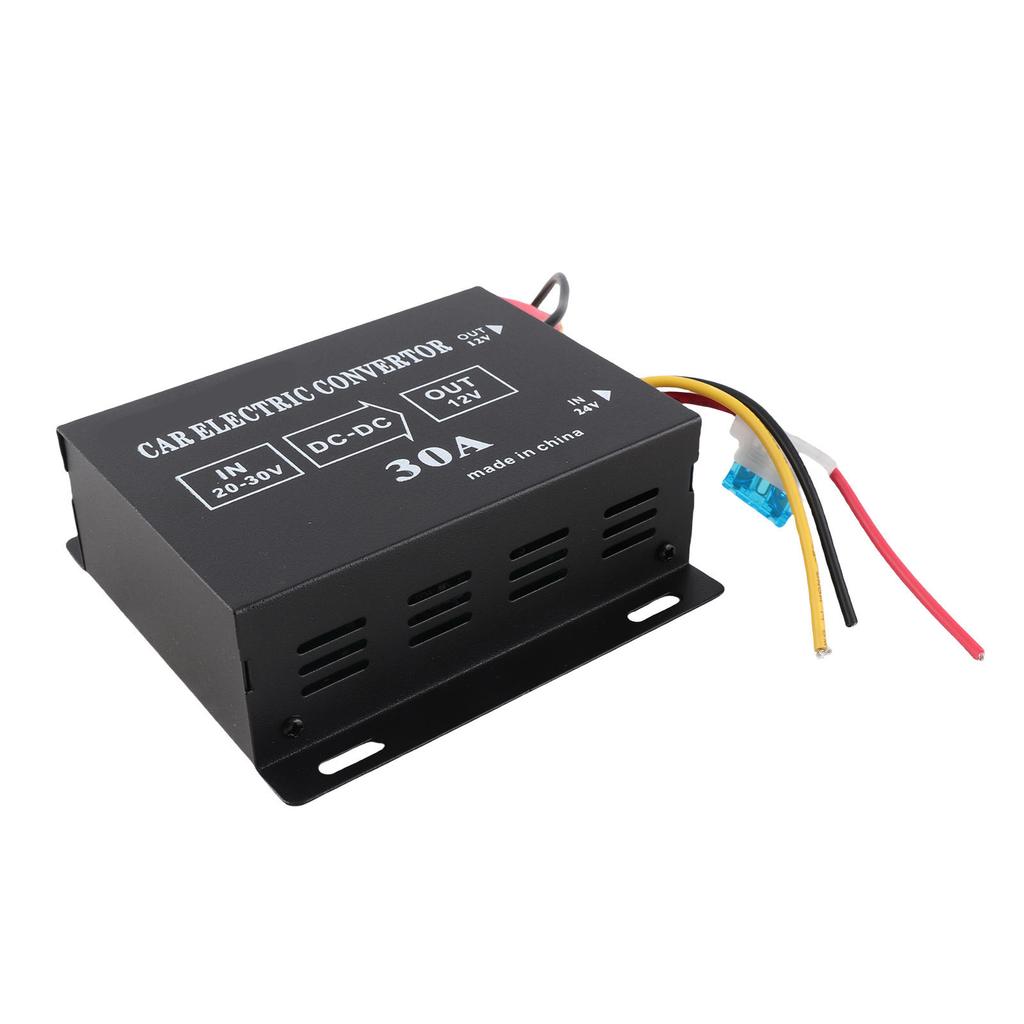 Car Truck 10A 120W DC 24V To 12V Power Converter Electric Voltage Reducer Step Down Transformer