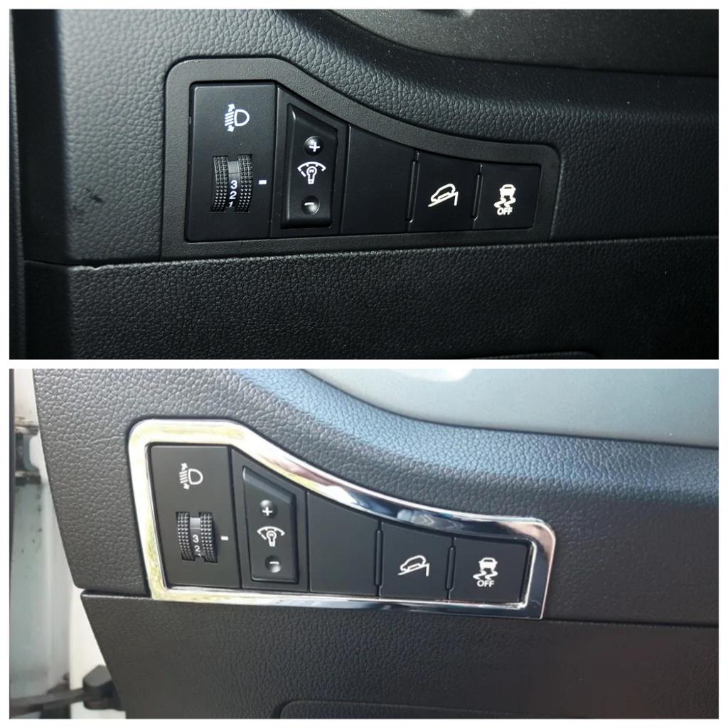 Наклейка-рамка на панель переключателя фар для Kia Sportage 3 SL 2011 2012 2013 2014 2015 LHD ABS Хром Аксессуары