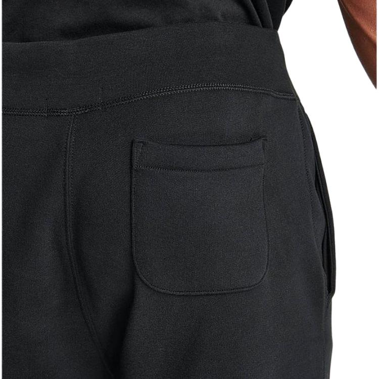 Polo Ralph Lauren однотонные трикотажные спортивные брюки с манжетами на завязках мужские черные 710600105-001