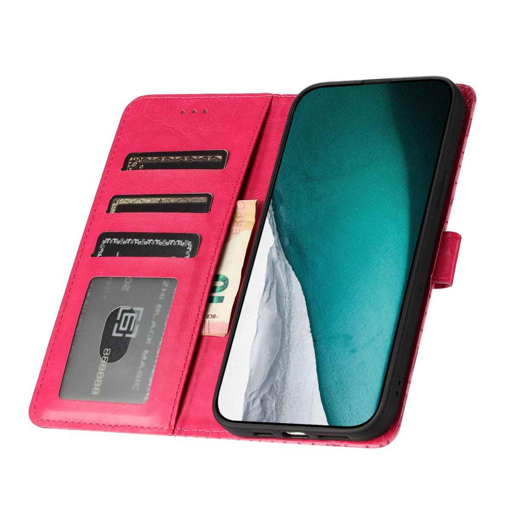 Crocodile Fashion Phone Case for Tecno Series.Infinix Smart 8/itel A70/Camon 20 Pro/Spark 20...,Faux Leather Wallet with Card Slots & Shockproof