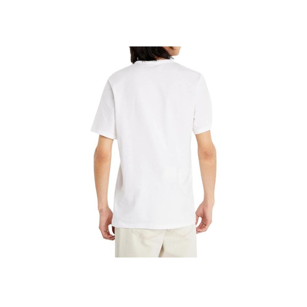 Calvin Klein Футболка с круглым вырезом и коротким рукавом, повседневная, с принтом букв, мужская, белая NM1903E-KLR