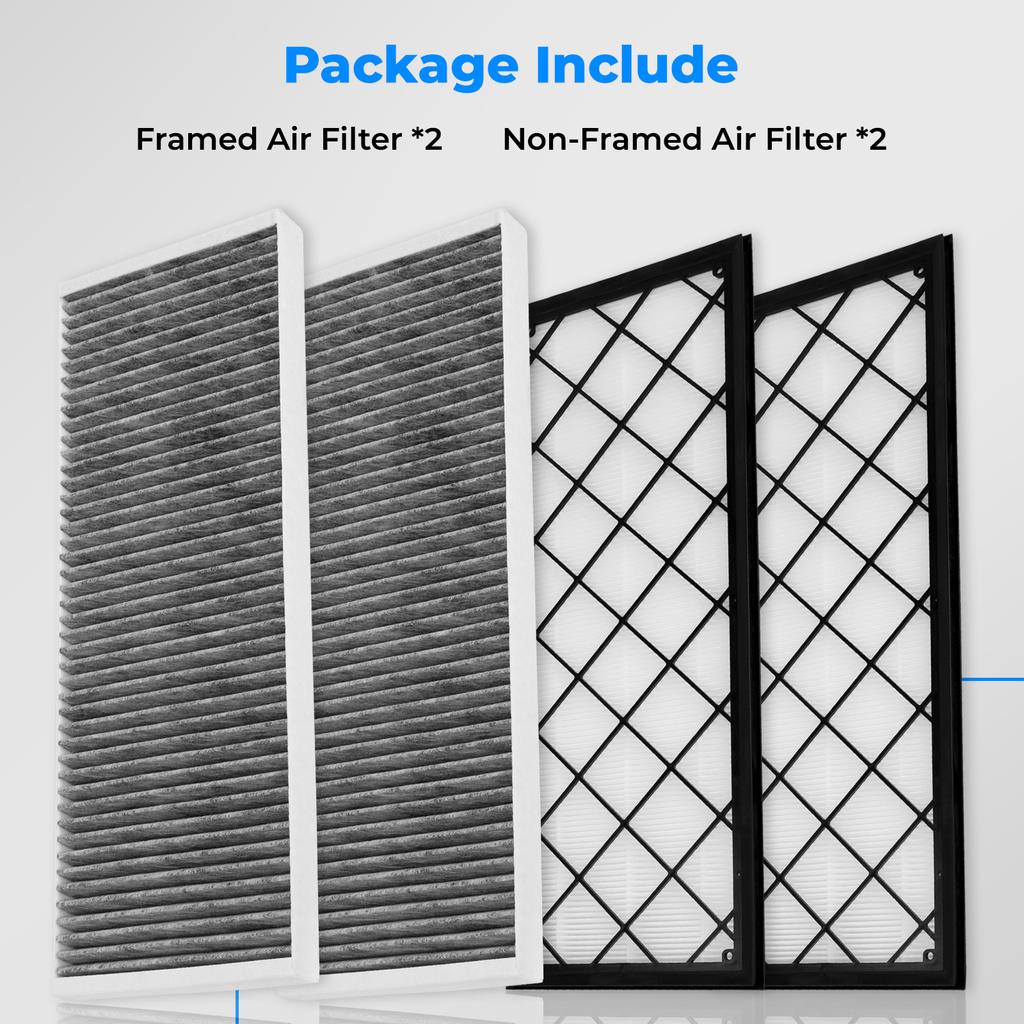 1658375-00-A For Tesla Model Y 2020-2024 Air Filter Car Accessories Activated Carbon Car External Air Conditioning Filter