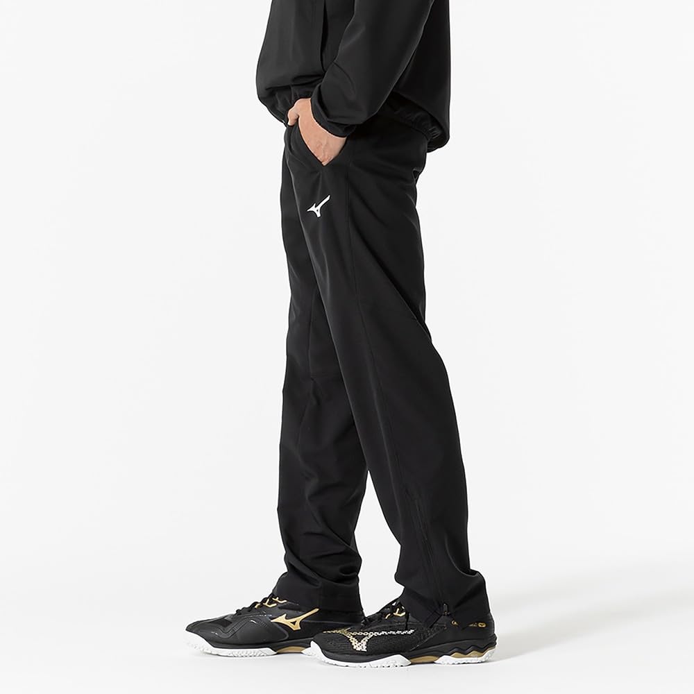 Теннис/Бадминтон Тренировочная ткань Длинные брюки Джерси, Унисекс, Взрослый, Черный, Размер XL, 62JDB010