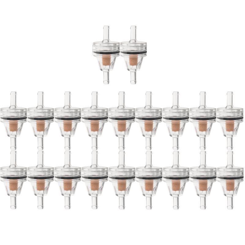 1-30pcs Universal Motorcycle Tuning Fuel Filter Inline Petrol Filter 6mm Copper Wick Transparent Filter Motorbike Accessories