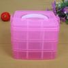 Small Three-Layer 18-Grid Portable Detachable Storage Box Hardware Tool Combination Organizer Box Storage Box