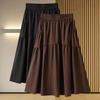Юбка женская летняя повседневная универсальная эластичная с высокой талией свободная юбка-бюстье большого размера эластичная тонкая однотонная платья