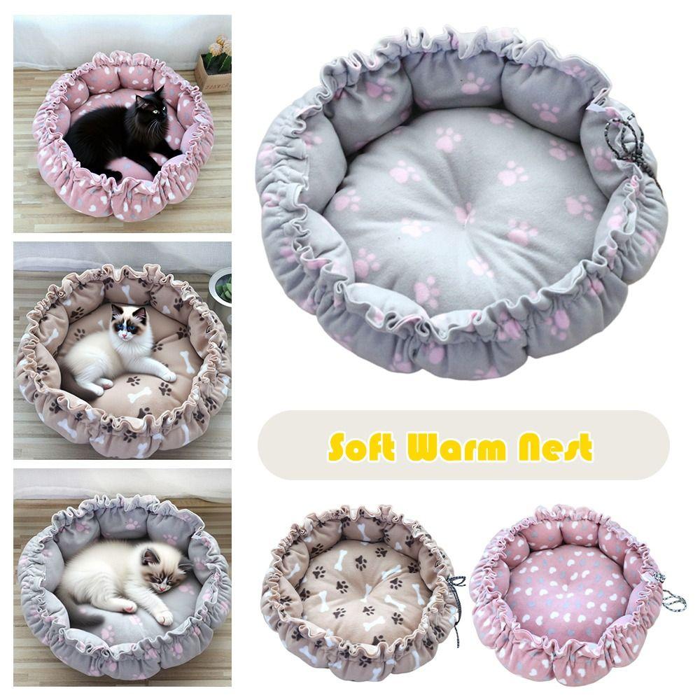 Soft Material Soft Warm Nest Creative Design Adjustable Pet Bed Drawstring Pet Bed Pet Comfort