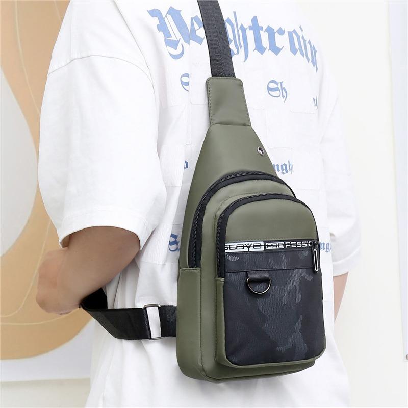 Мужская нагрудная сумка для улицы, новая повседневная модная сумка-мессенджер, нагрудная сумка большой вместимости