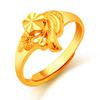 Sand Gold Ring for Women, Long-lasting Color Retention, Niche Sweet Imitation Gold Open Female Ring, Copper Alloy Accessories