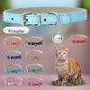 PU Leather Pet Collar with Bell for Dogs & Cats