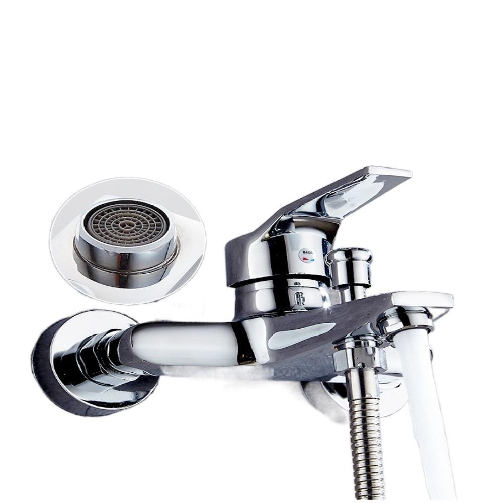 Винтажный смеситель для ванны Медь Цинк Цинковый сплав Тройной смеситель горячей и холодной воды Сотовый аэратор