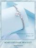 Avle Heart Lock Chain Bracelet - S925 Sterling Silver, Cross-Border Hot-Selling Item