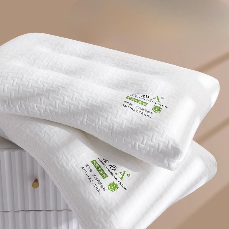 Новая дышащая трикотажная хлопковая удобная и комфортная для сна низкая подушка с защитой шеи