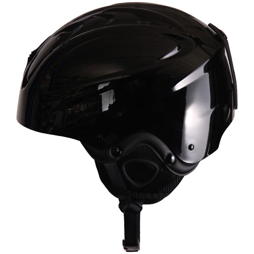North Peak NP-2510 Helmet Head Protector for Snowboarding and Skiing, Black, Size S-M