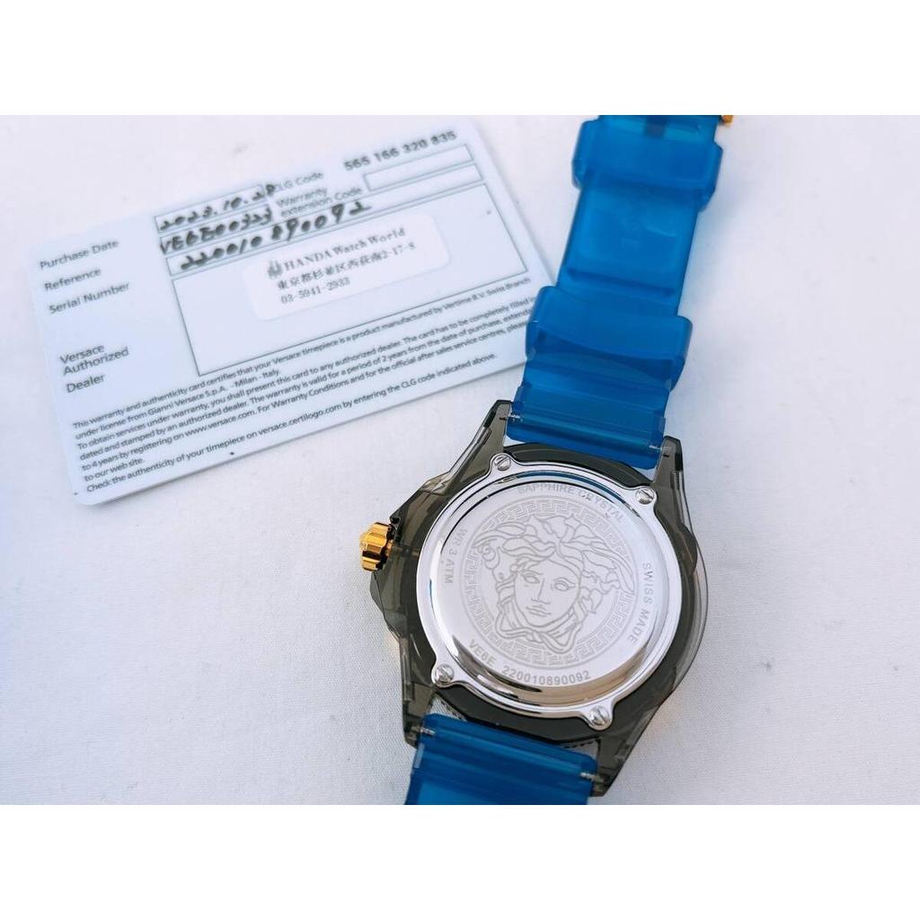 Б/у Часы Versace Versace Унисекс Icon Active VE6E00323 Синие Кварцевые Бренд