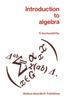 Книга Introduction To Algebra