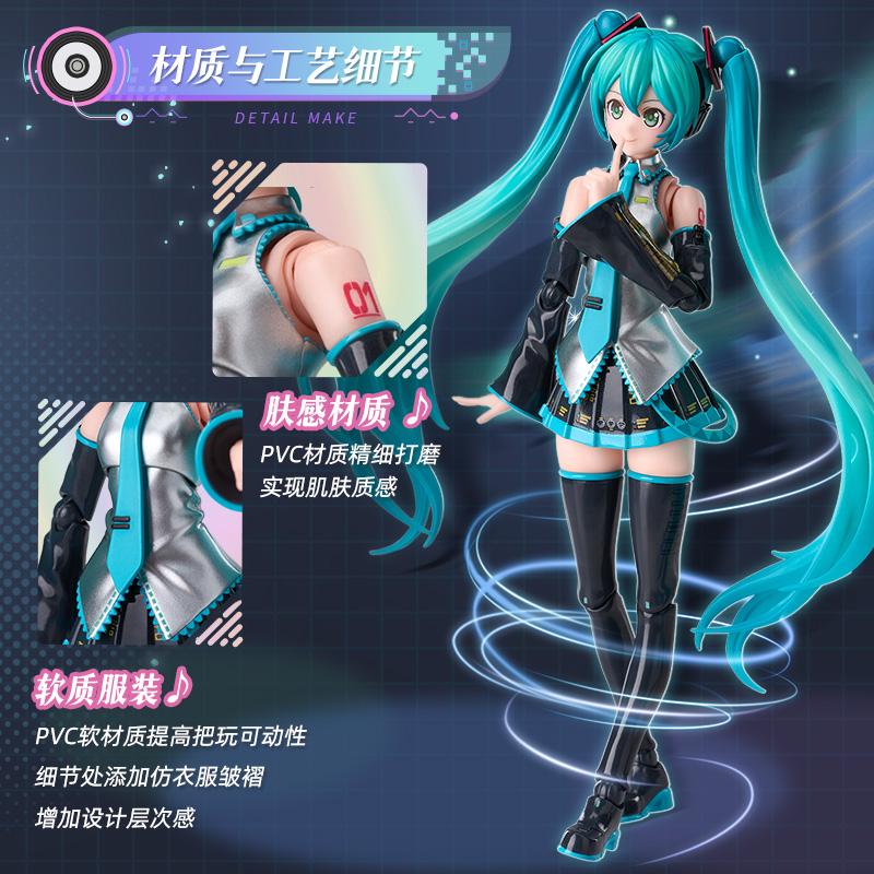 BLOKEES Оригинальная Hatsune Miku Sakura Miku 17-я WITH YOU Чудесное Издание Q версия Фигурка-трансформер Сборная игрушка Коллекция Подарок
