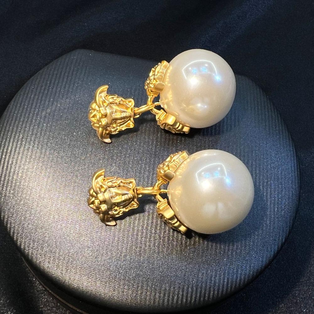 Винтажные бронзовые нишевые роскошные минималистичные серьги