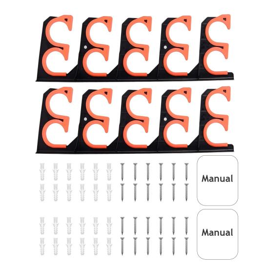 Наборы Настенный держатель для удочек с крепежными винтами Гараж