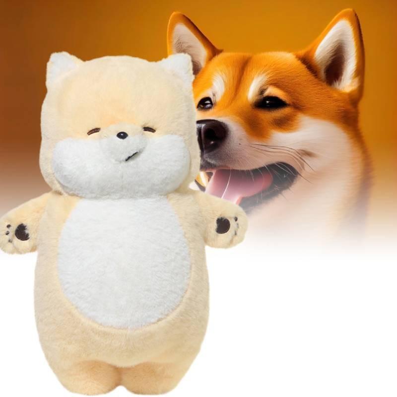 Soft And Cuddly 46cm Shiba Inu Plush Doll Charming Dog Hugging Pillow For Kids