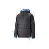 Solid Color Quilted Reversible Zip-Up Hooded Jacket Men Jackets Black 769463-10