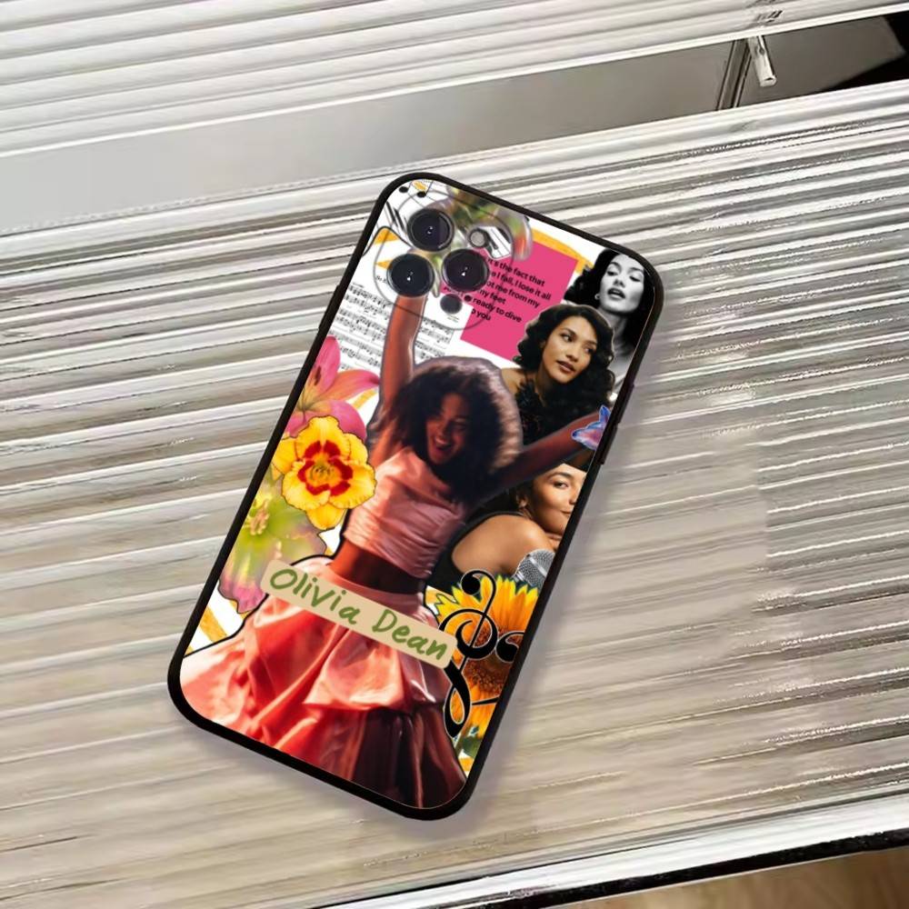 Британская певица О-Оливия Дин Чехол для телефона для iPhone 17, 16, 15, 14, 13, 12, 11 Plus, Pro Max, Другие Мягкий черный чехол