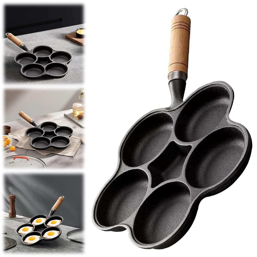 Non Stick Egg Frying Pan Cast Iron Omelet Pan Cake Maker Frying Pan Creative Breakfast Grill Cooking Pot Home Kitchen Cookware