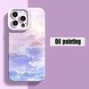 Красочный чехол-масляная живопись для iPhone 16 15 14 Pro Max 13 12 Mini 11 15 Plus X XS XR 7 8 Plus SE2 Силиконовый мягкий чехол для телефона
