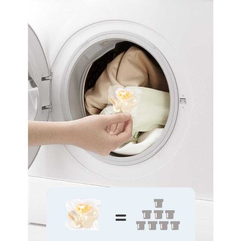 Три в одной коробке с гранулами геля для стирки, стойкие ароматизированные гранулы, мягкое и удаляющее клещей моющее средство для стирки с множественными эффектами