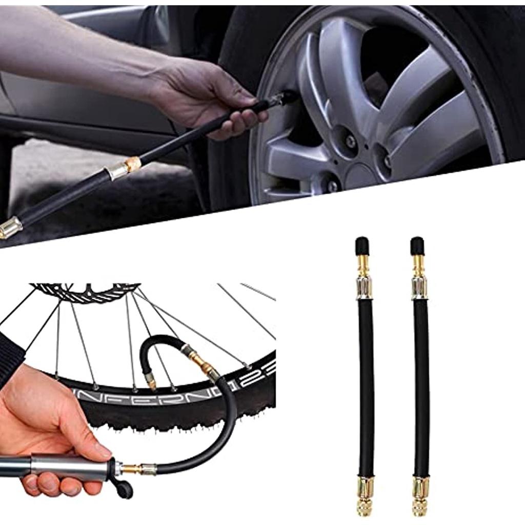 2 шт. Адаптер-удлинитель клапана шины 160 мм Гибкая резиновая удлинительная труба клапана шины для автомобиля RV, мотоцикла, грузовика и шоссейного велосипеда MTB