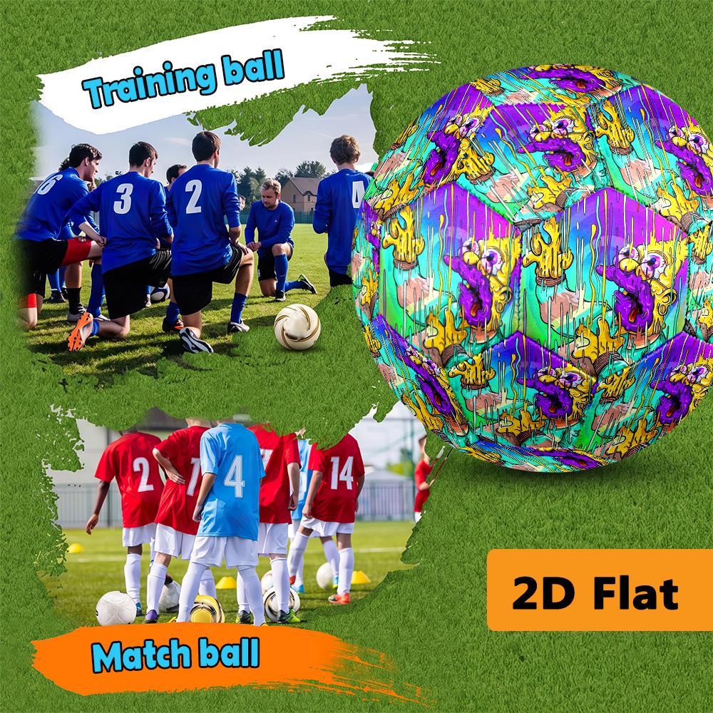 Vibrant Surreal Meltdown football Suitable for both training and competition Very elastic Wear-resistant and slip-resistant High elasticity