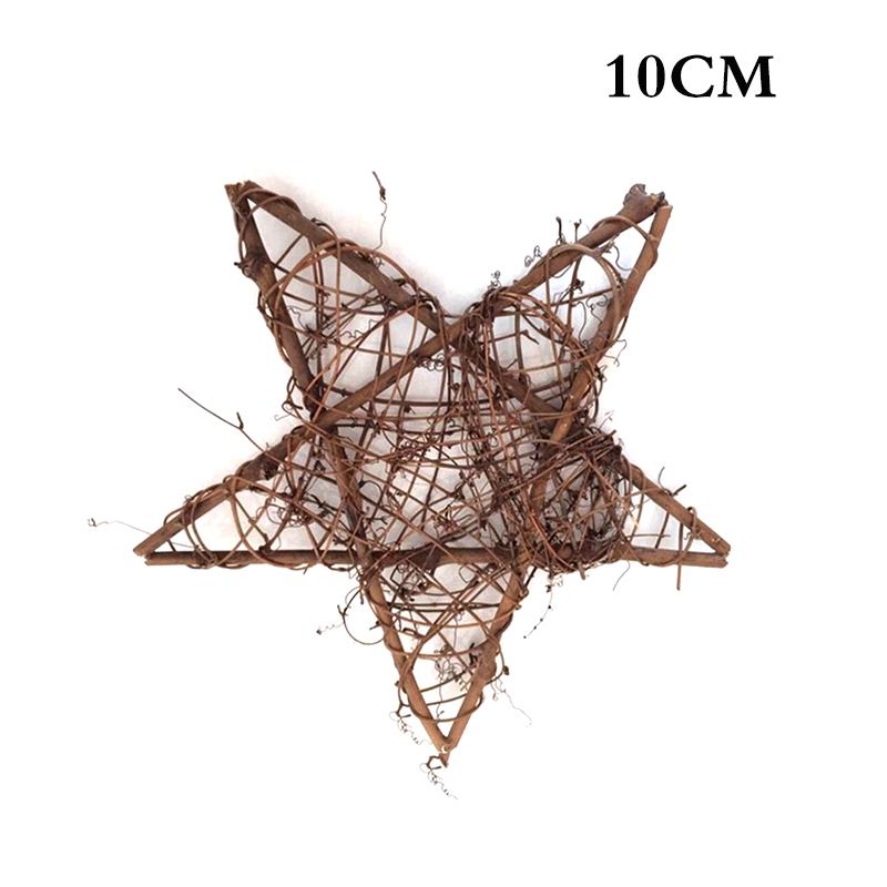 Ретро Рождественская дверь, висящая из сушеного ротанга, цветочные венки, пятиконечная звезда, декор для вечеринки, декор на Хэллоуин