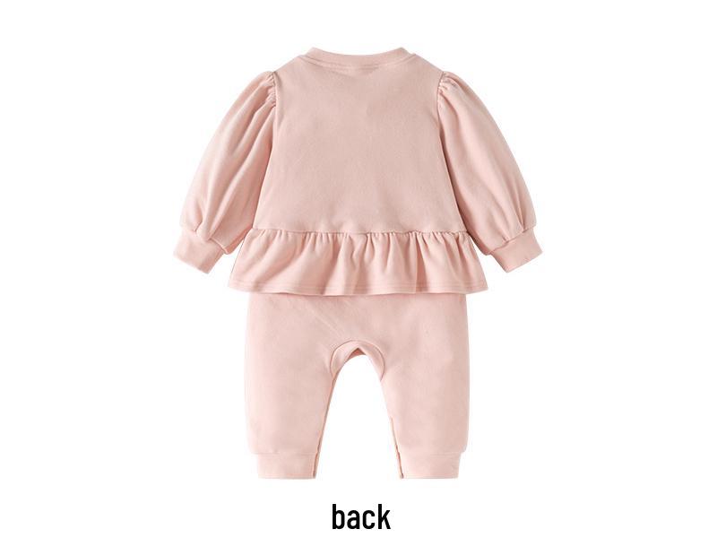 Термофлисовый комбинезон для девочки, цвет винно-красный: Осенне-зимний костюм для ползания в подарок на 100-дневный праздник