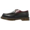 MM6 Maison Margiela X Dr. Martens 1461 Leather Slip-On Round-Toe Loafers Unisex Loafers Black Red 32184002