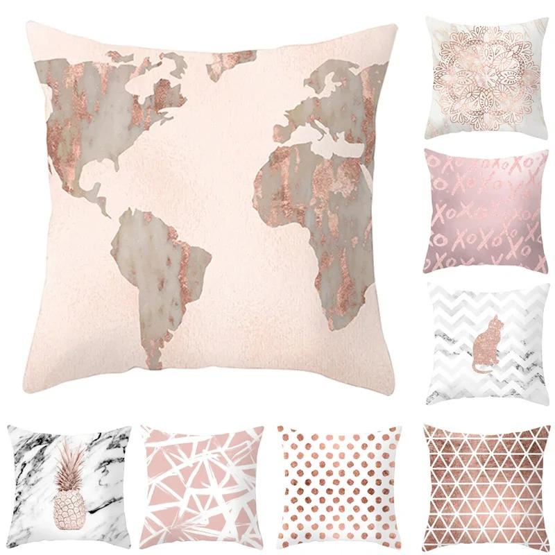 Простая наволочка в геометрическом стиле для гостиной, офиса, дома, наволочка для автомобиля, украшения
