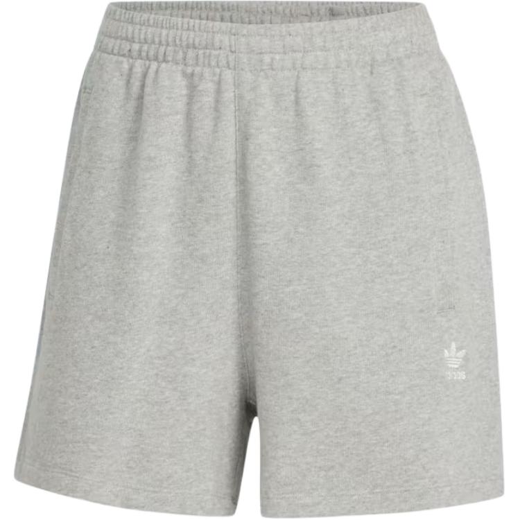 adidas Оригинальные Essentials Модные Удобные Мягкие Укороченные Повседневные Шорты Женские Шорты Средне-Серые IY7341