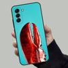 Чехол для телефона с рисунком животного Лобстера для Samsung Galaxy A13, A21s, A22, A31, A32, A52, A53, A71, A80, Мягкий черный корпус