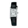 Seiko Selection SSEH001 Женские кварцевые часы на батарейке Квадратные Черно-серебристый циферблат Серебристый