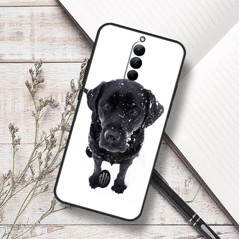 Black Labrador Dog Case For ZTE Nubia Red Magic 10 Air 6S 7S 6 7 Pro RedMagic 8 9 8S 9S 10S 11 Pro Plus Cover